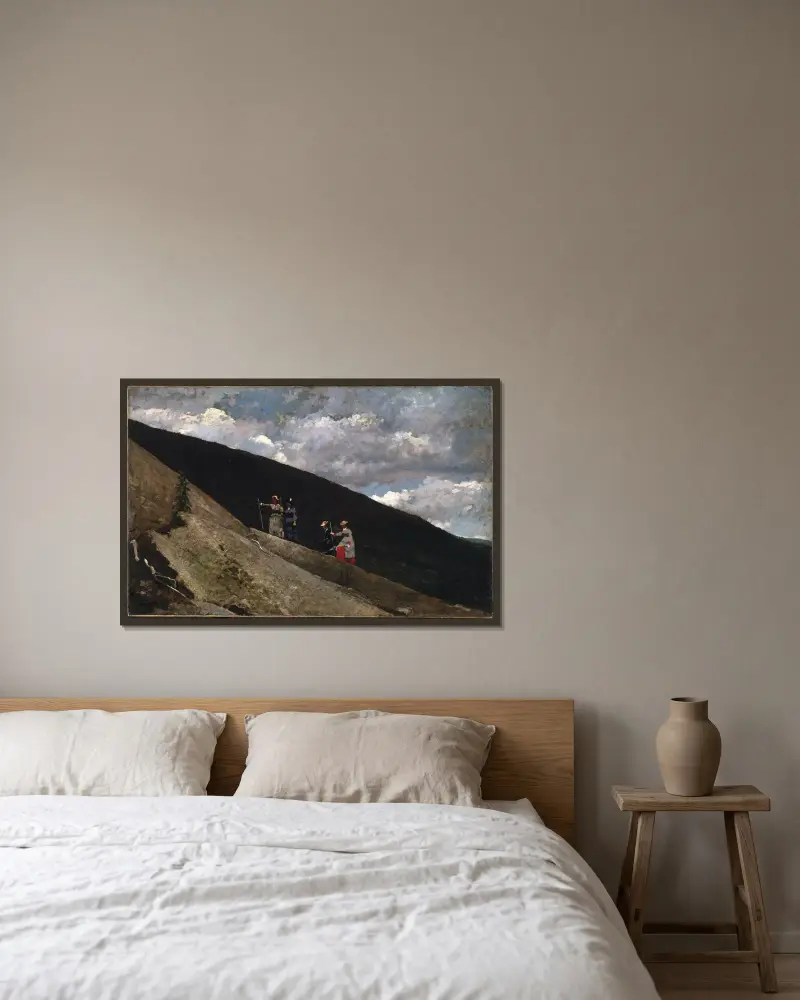 W górach, Winslow Homer w ramie na ścianie