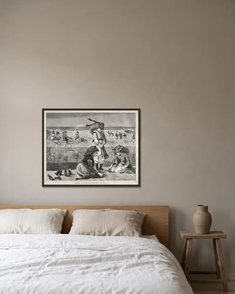 Odpływ, Winslow Homer w ramie na ścianie