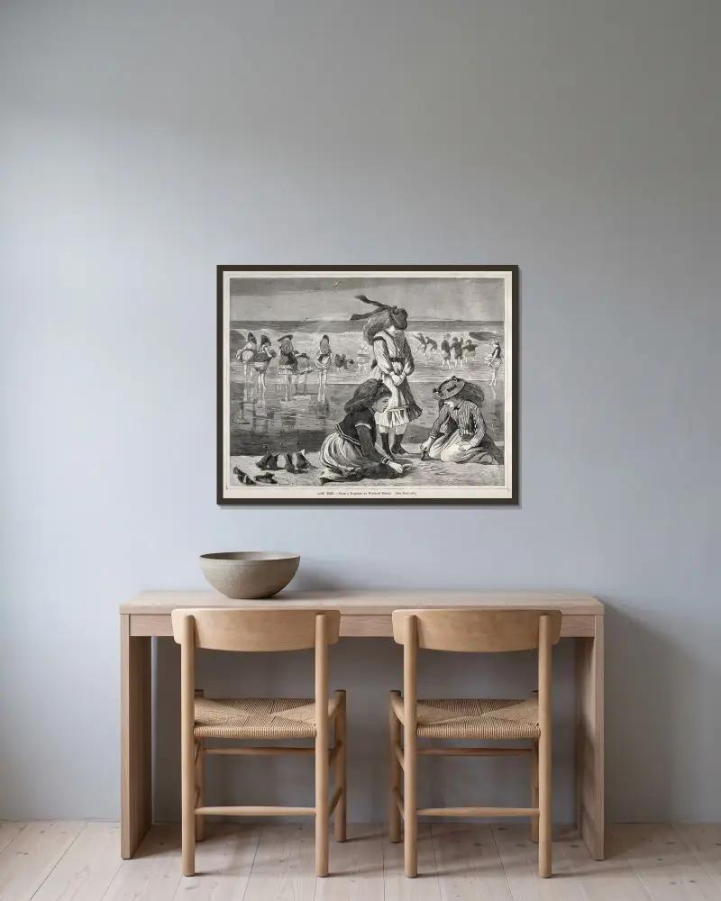 Odpływ, Winslow Homer w ramie na ścianie