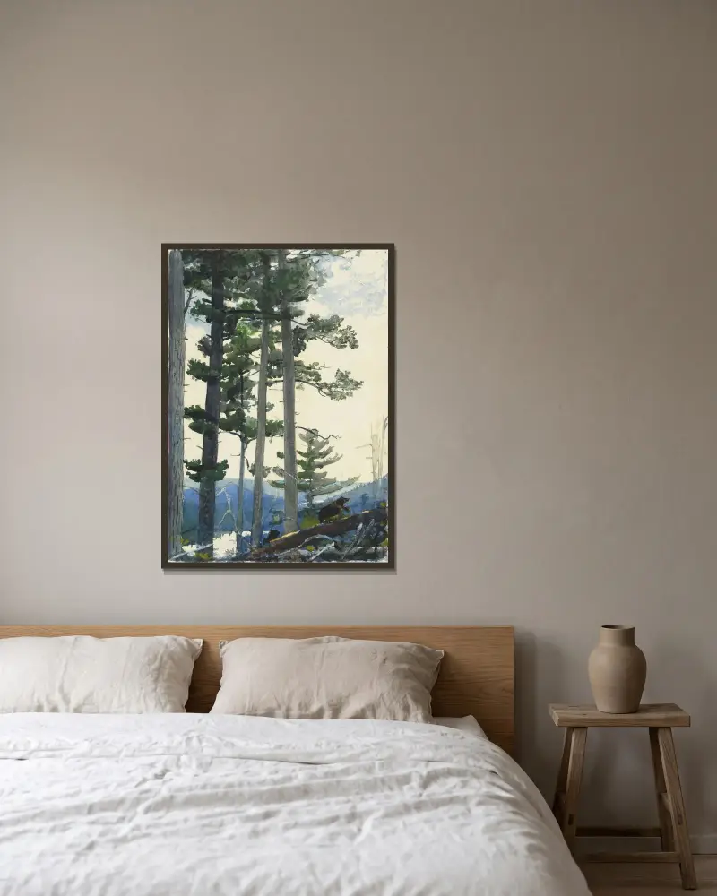 Starzy osadnicy, Winslow Homer w ramie na ścianie