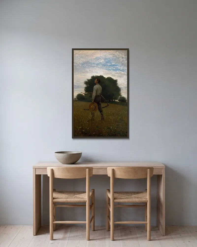 Gesang der Lerche von Winslow Homer gerahmt an einer Wand