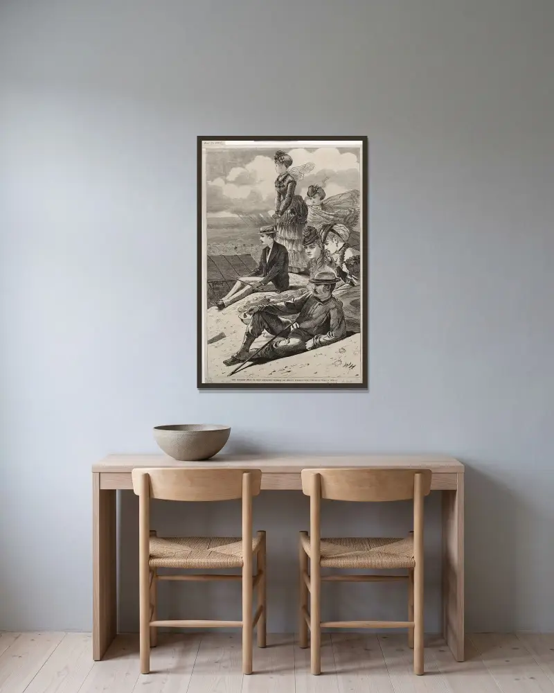 Den svalaste platsen i New England – Mount Washingtons topp av Winslow Homer inramad på en vägg