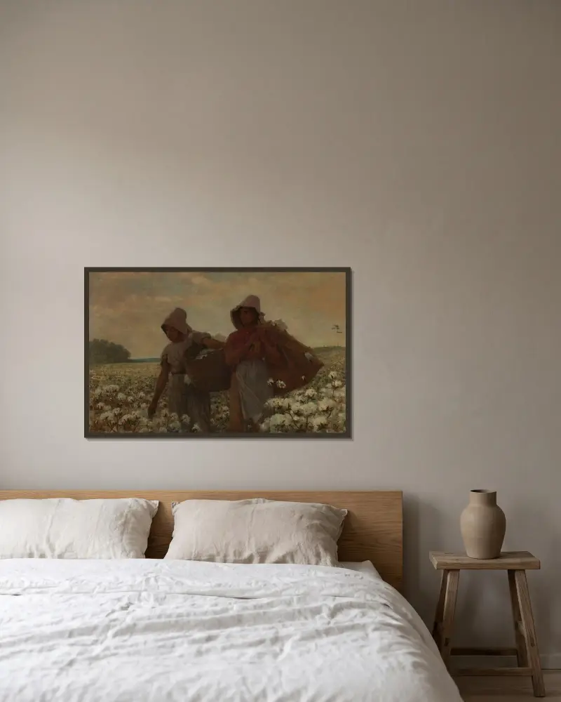 Zbieraczki bawełny, Winslow Homer w ramie na ścianie