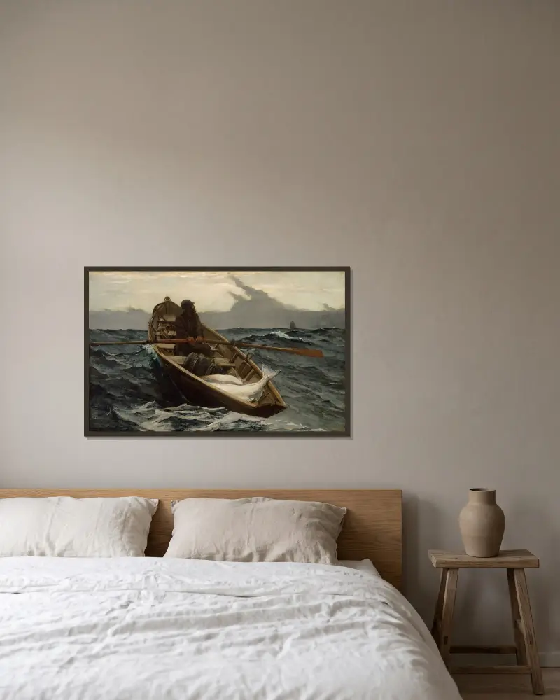 Mlžné varování, Winslow Homer v rámu na stěně