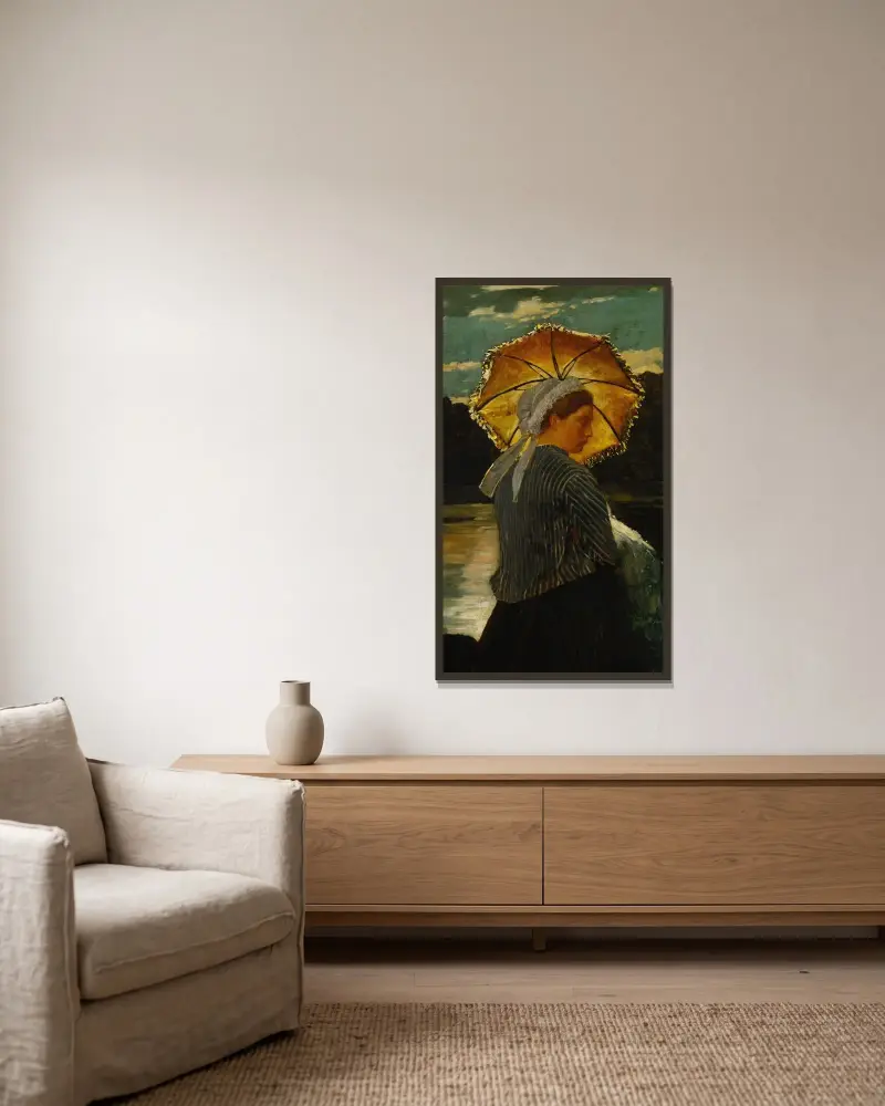 Sjuksköterskan av Winslow Homer inramad på en vägg