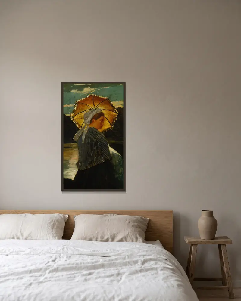 Sjuksköterskan av Winslow Homer inramad på en vägg