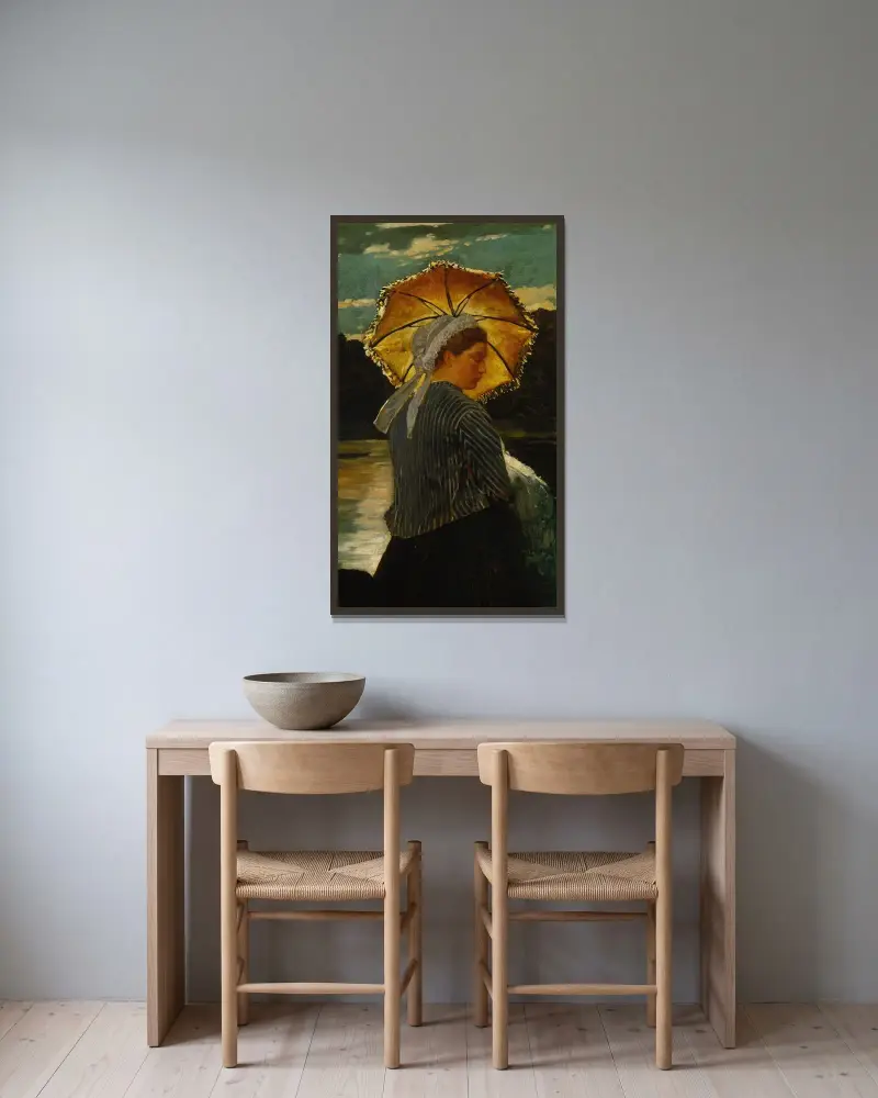 Sjuksköterskan av Winslow Homer inramad på en vägg