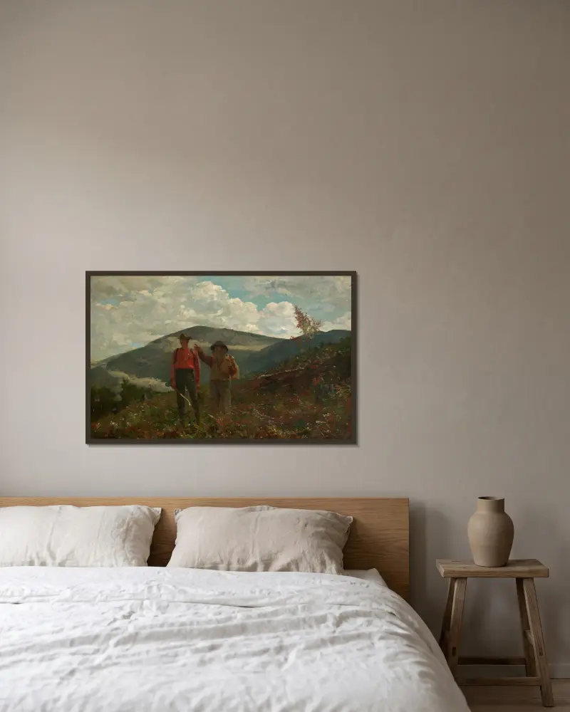 Zwei Führer von Winslow Homer gerahmt an einer Wand