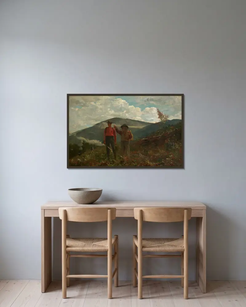 Zwei Führer von Winslow Homer gerahmt an einer Wand