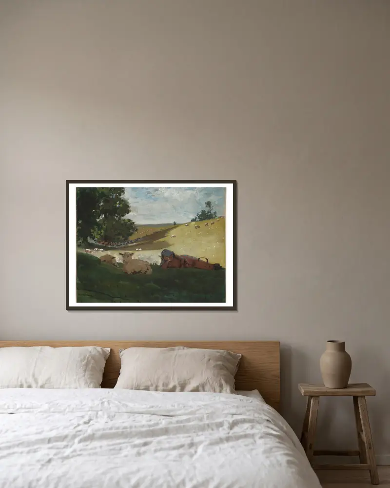 Ciepłe popołudnie, Winslow Homer w ramie na ścianie