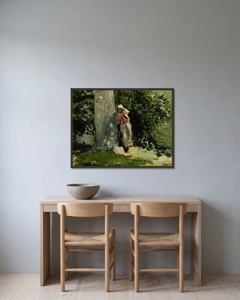Weary av Winslow Homer inramad på en vägg