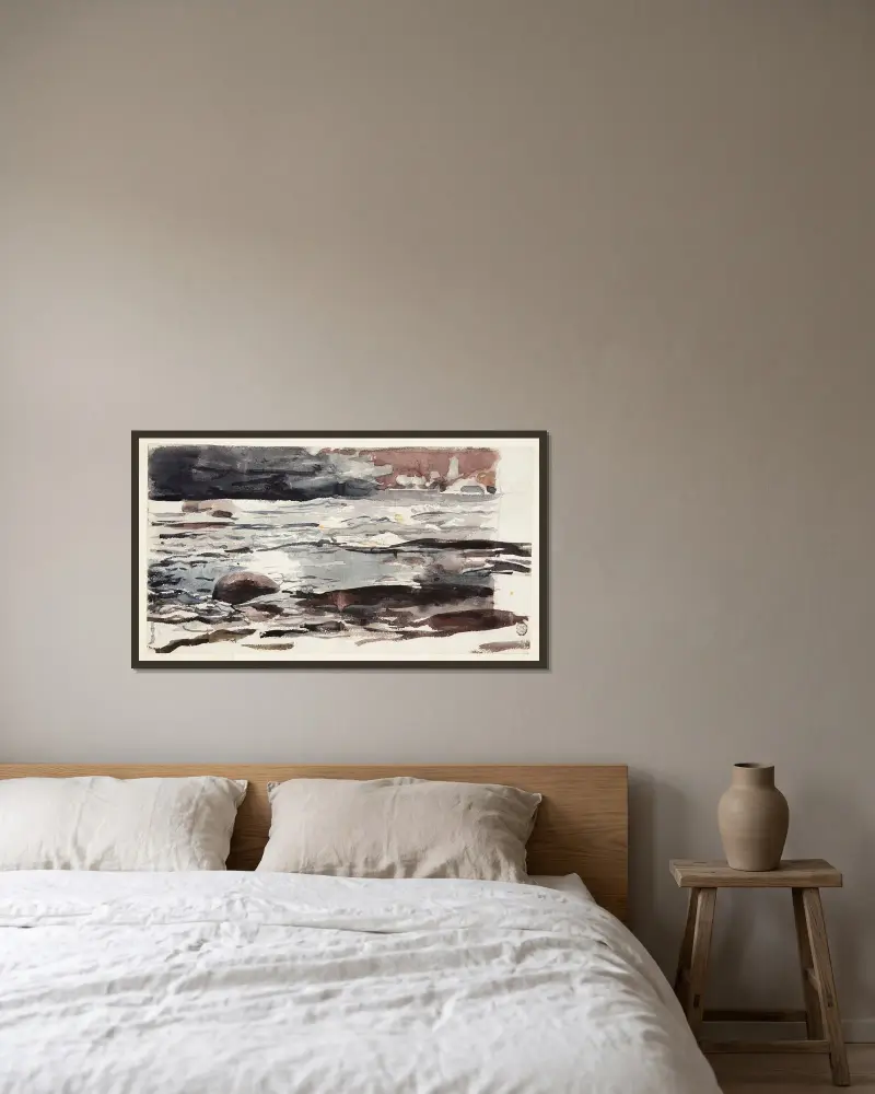 Leśny strumień, Winslow Homer w ramie na ścianie