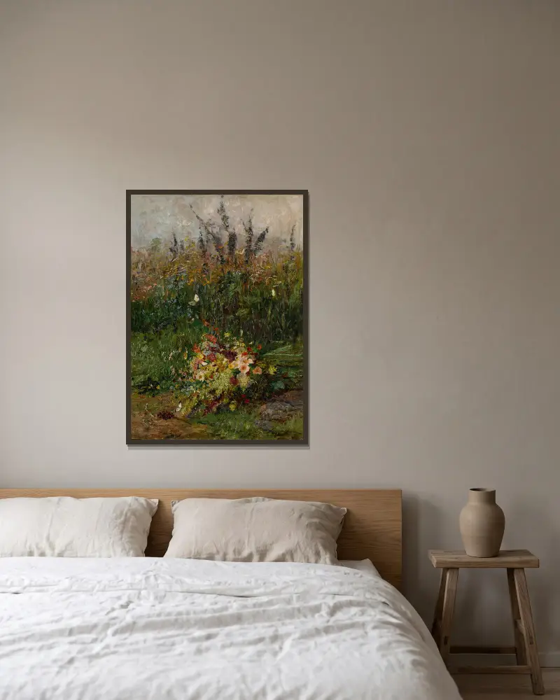 Summer Flowers of the Field av Olga Wisinger-Florian inramad på en vägg