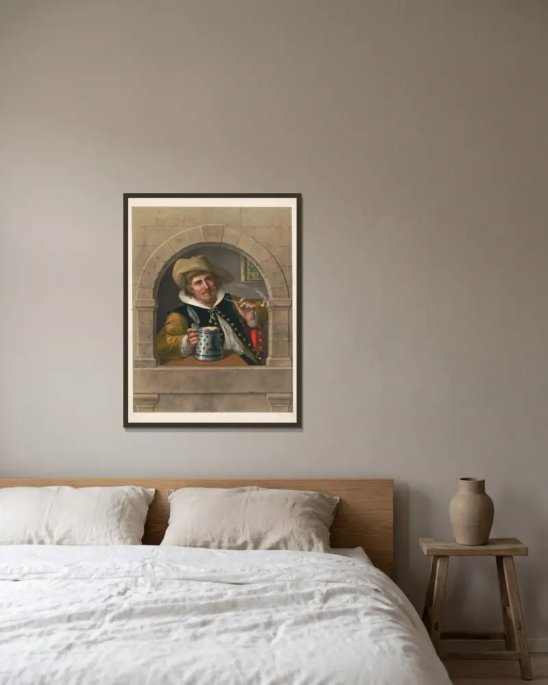 Piják piva, 1880 – Nr. 1, Wittemann Bros. v rámu na stěně
