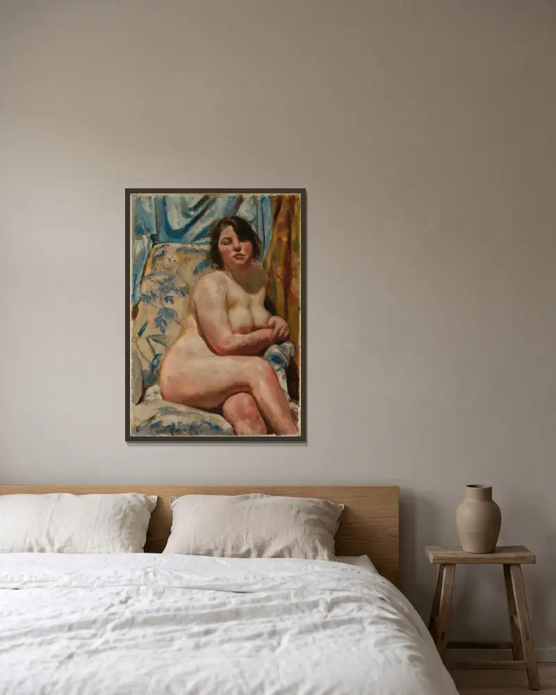 Female model av Wojciech Weiss inramad på en vägg