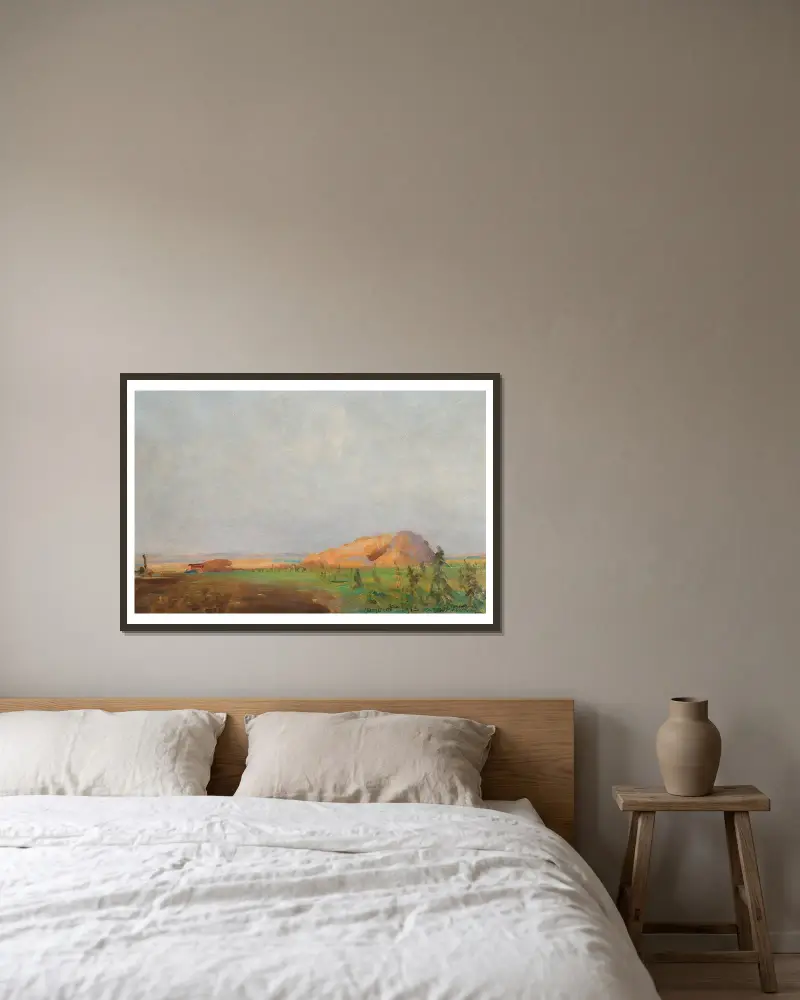 Garben von Leon Wyczółkowski gerahmt an einer Wand