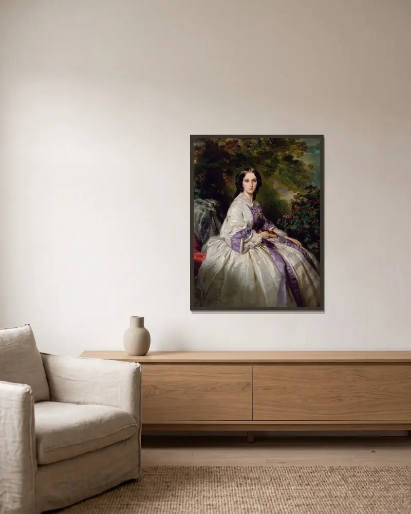 Countess Alexander Nikolaevitch Lamsdorff av Franz Xaver Winterhalter inramad på en vägg