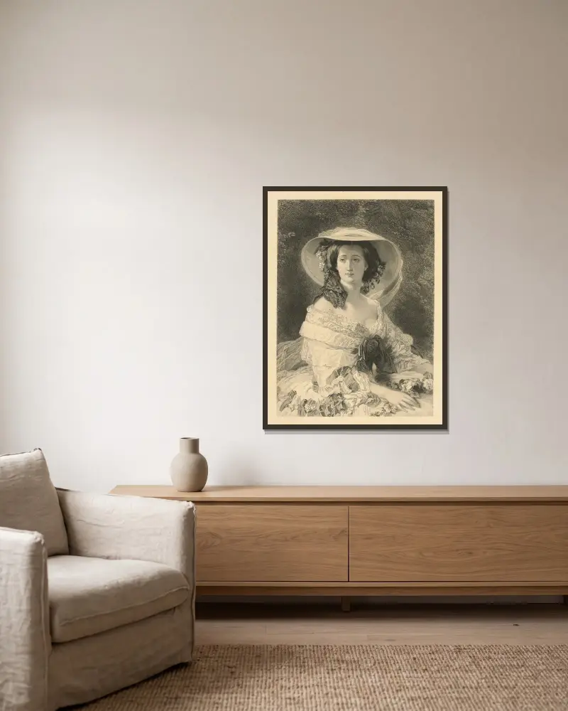 Císařovna Evženie, Franz Xaver Winterhalter v rámu na stěně