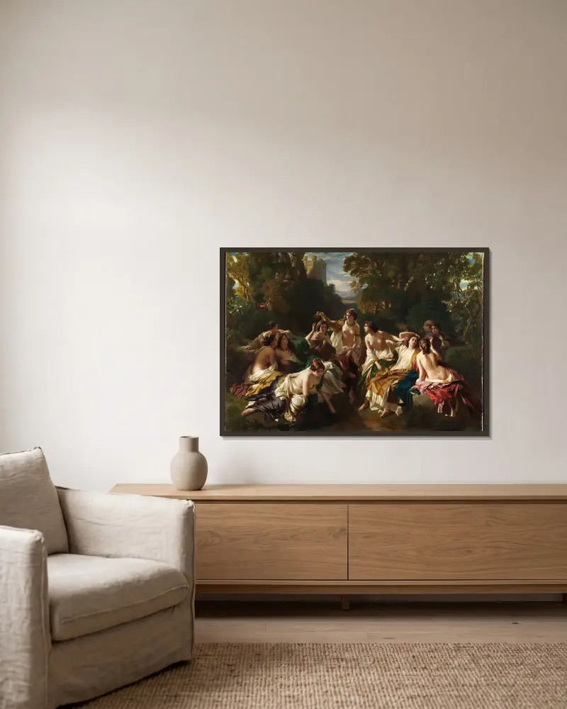 Florinda, Franz Xaver Winterhalter w ramie na ścianie