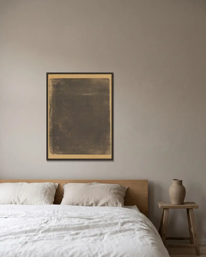 Der Lithograf – Vuillard von Ker-Xavier Roussel gerahmt an einer Wand