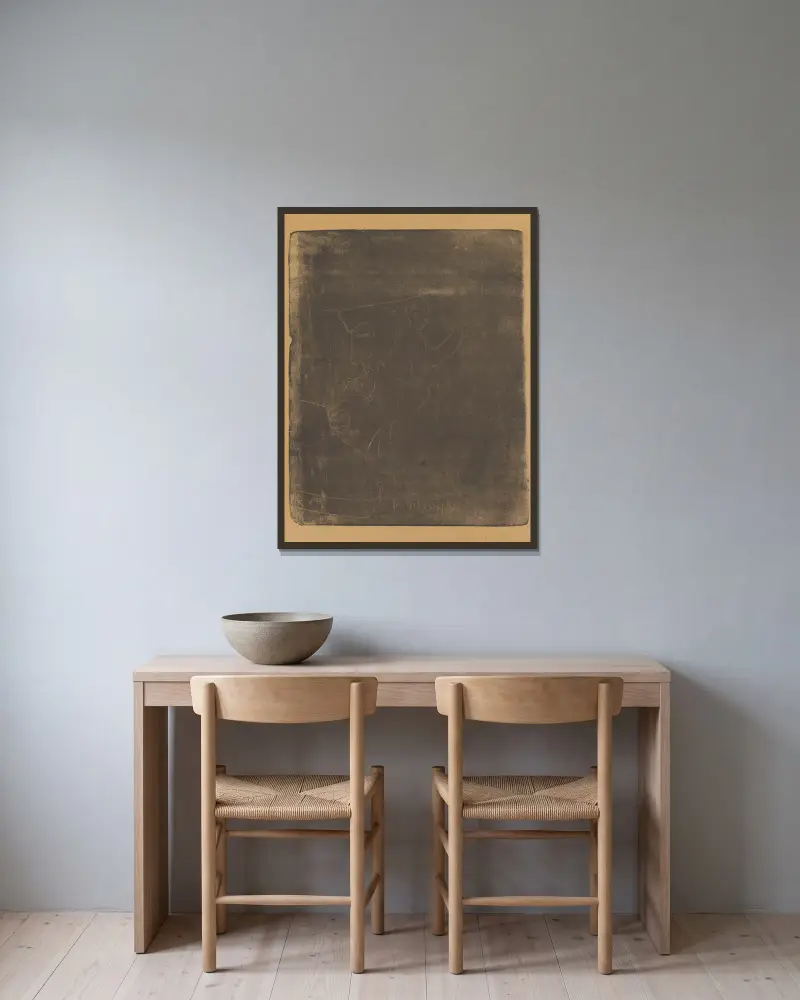 Der Lithograf – Vuillard von Ker-Xavier Roussel gerahmt an einer Wand