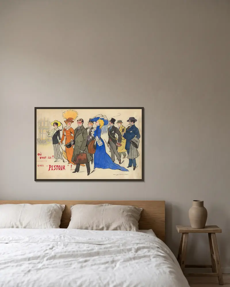 Chez Pestour, Yves Marevéry w ramie na ścianie