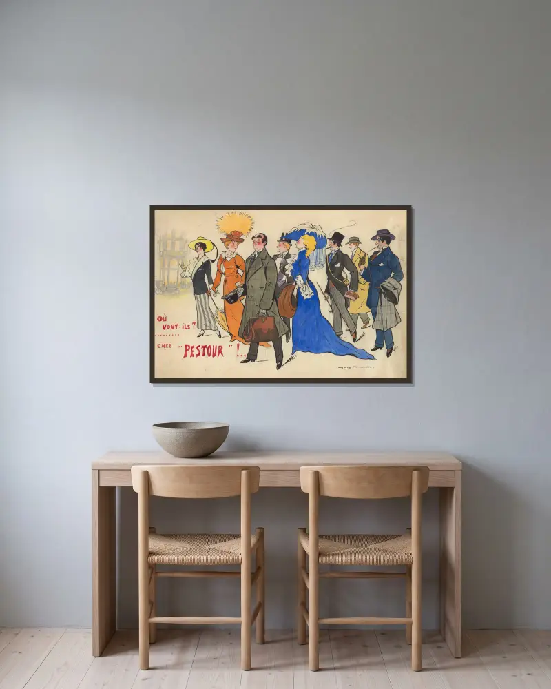 Chez Pestour, Yves Marevéry w ramie na ścianie