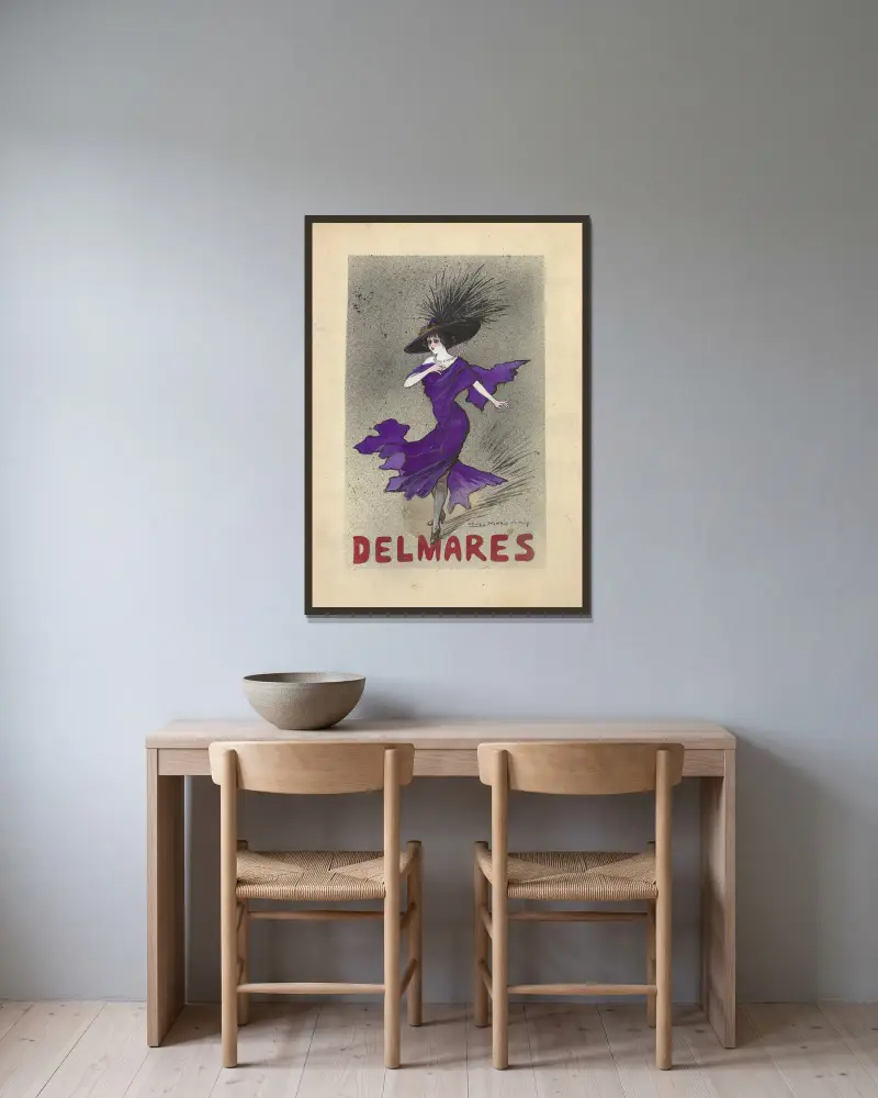 Georgette Delmarès, Yves Marevéry v rámu na stěně