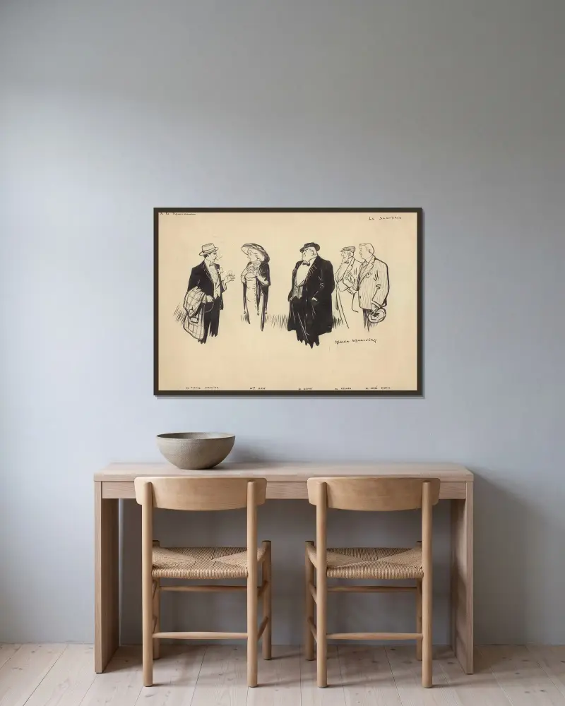 Skandal, Yves Marevéry w ramie na ścianie