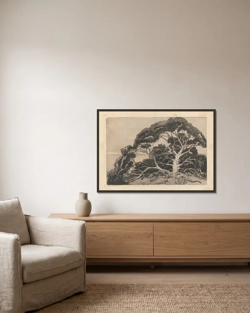 Kiefer von Zofia Stankiewicz gerahmt an einer Wand