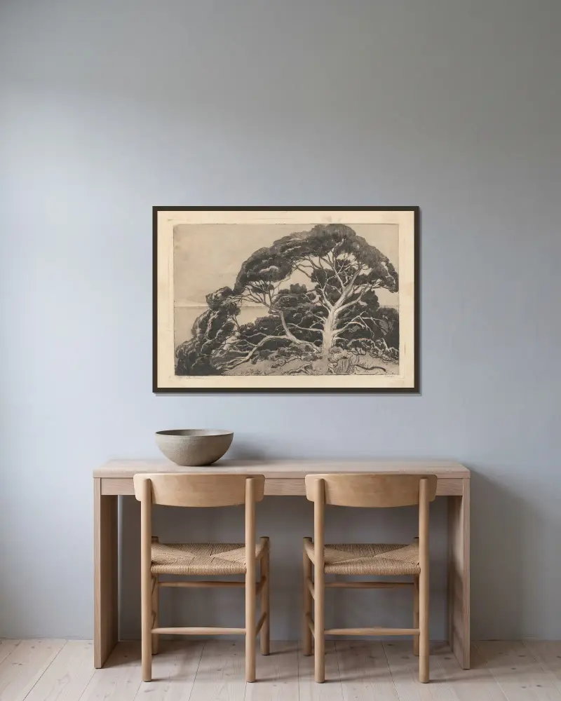 Kiefer von Zofia Stankiewicz gerahmt an einer Wand