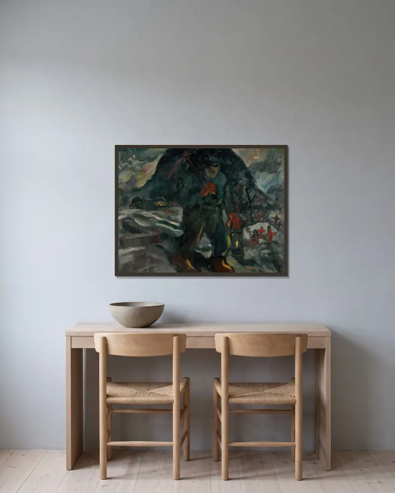 Górnik, Zolo Palugyay w ramie na ścianie
