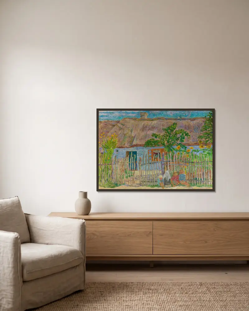 Cottage av Zygmunt Waliszewski inramad på en vägg