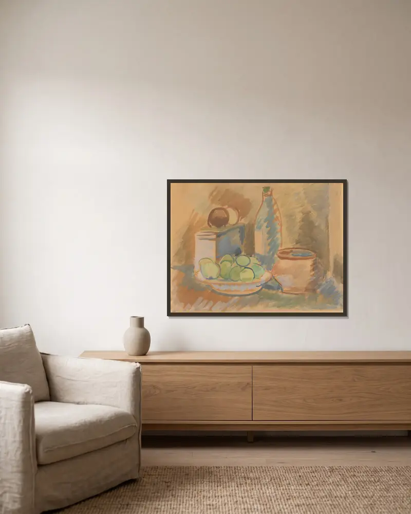 Still life – nr 1 av Zygmunt Waliszewski inramad på en vägg