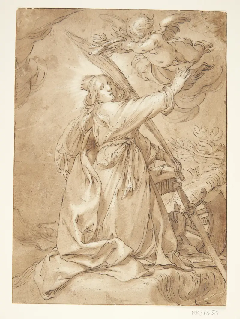 Sankta Katarinas martyrium av Abraham Bloemaert