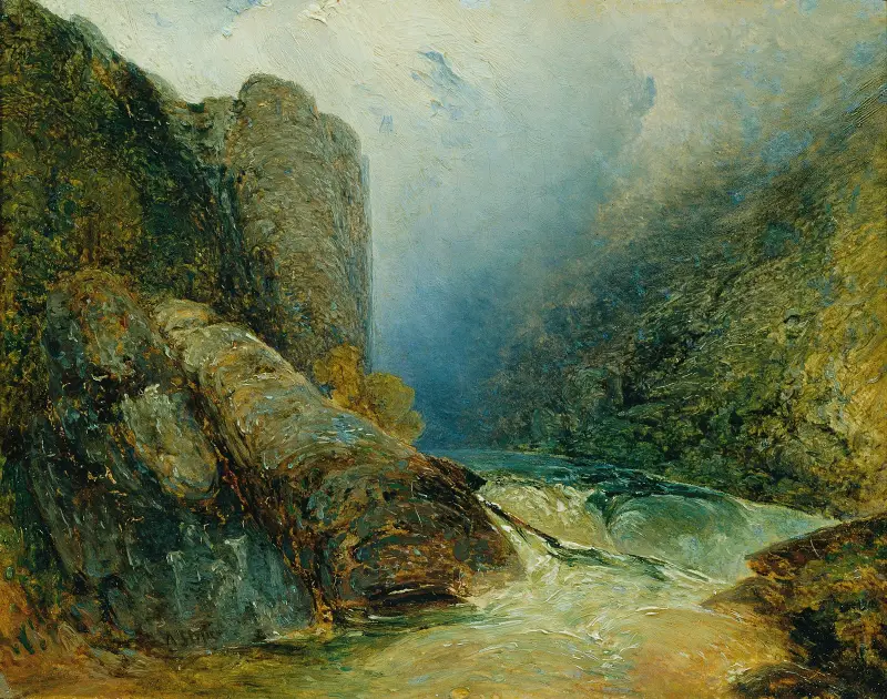 Djävulsmuren vid Hohenfurt (Kienberg) av Adalbert Stifter