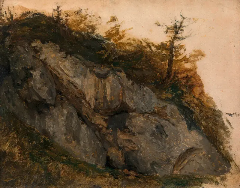 Felsstudie (aus dem Höllental), 1840 – nr 2 av Adalbert Stifter