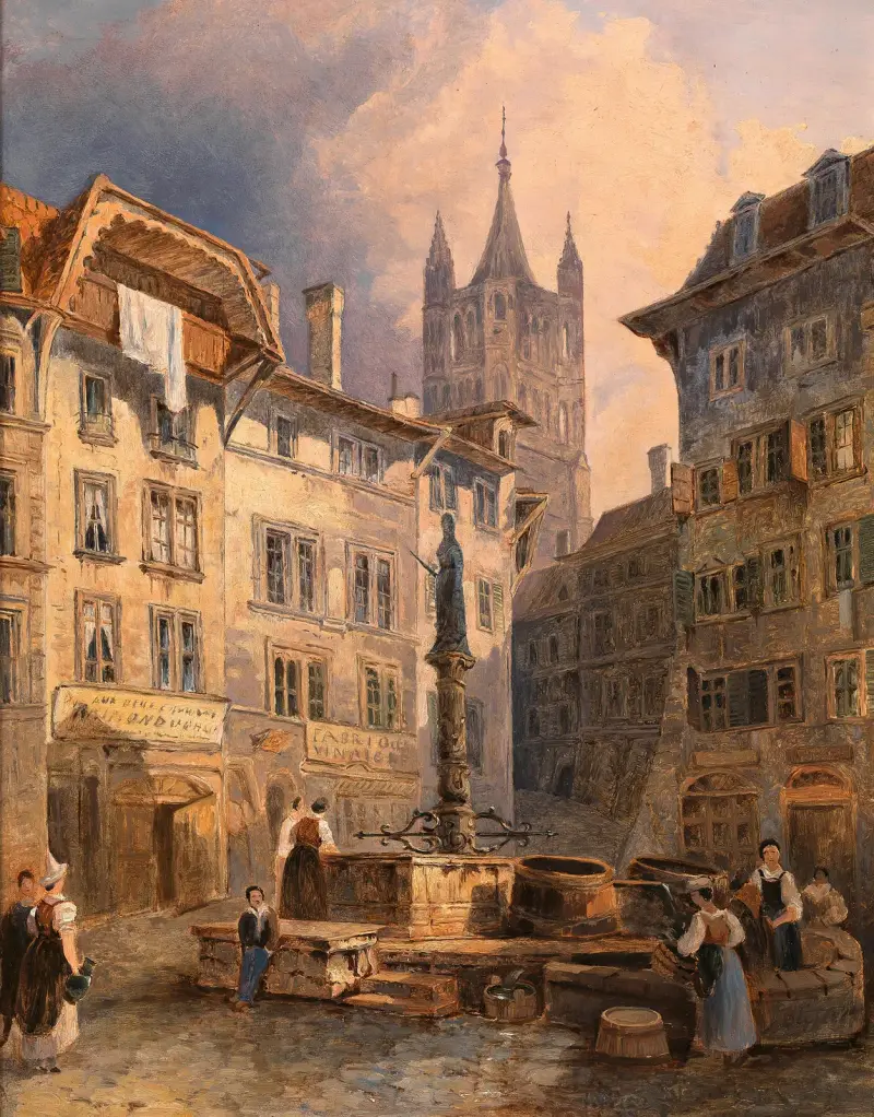 Place de Palud in Lausanne av Adalbert Stifter