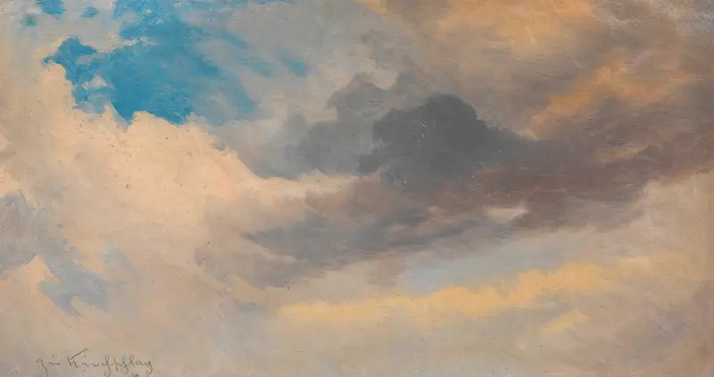 Wolkenstudie (zu Kirchschlag), 1840 – nr 2 av Adalbert Stifter