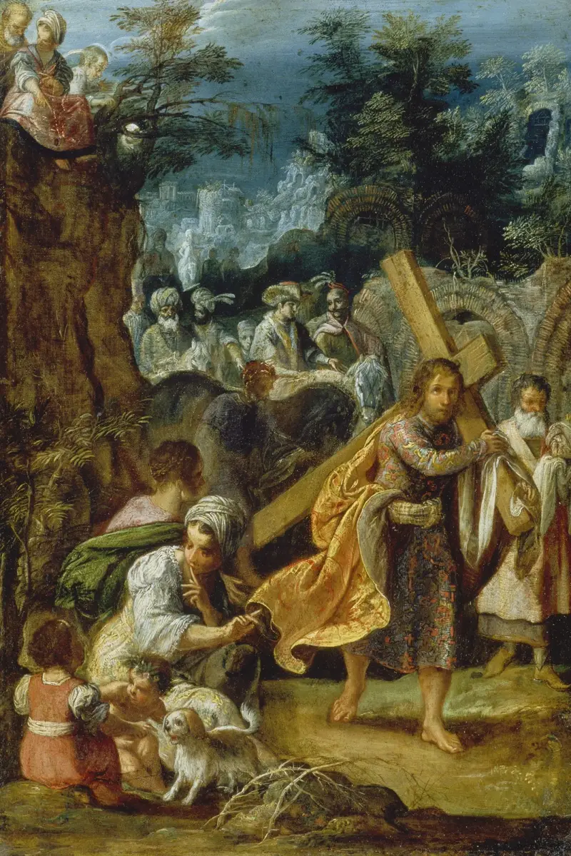 Einzug des Kaisers Herakleios in Jerusalem von Adam Elsheimer