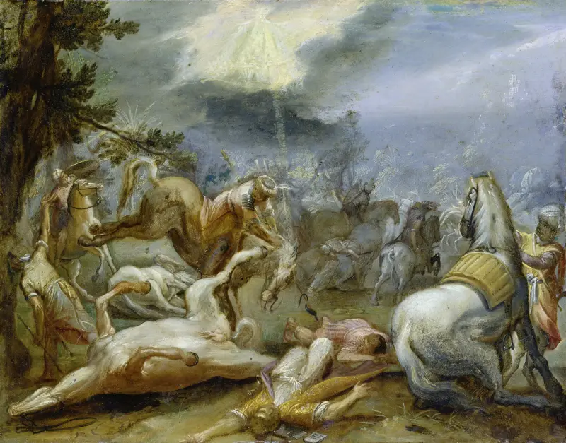 Paulus omvändelse av Adam Elsheimer