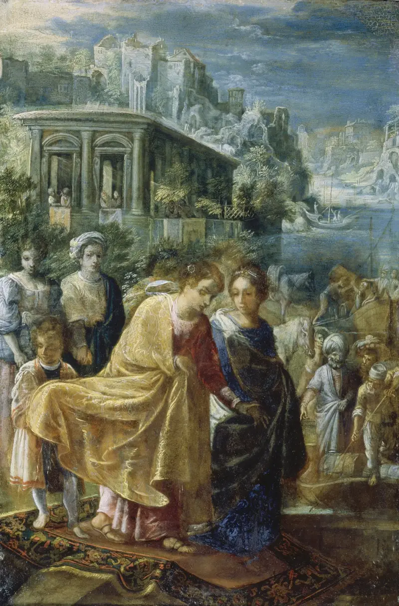 Kejsarinnan Helenas avfärd av Adam Elsheimer