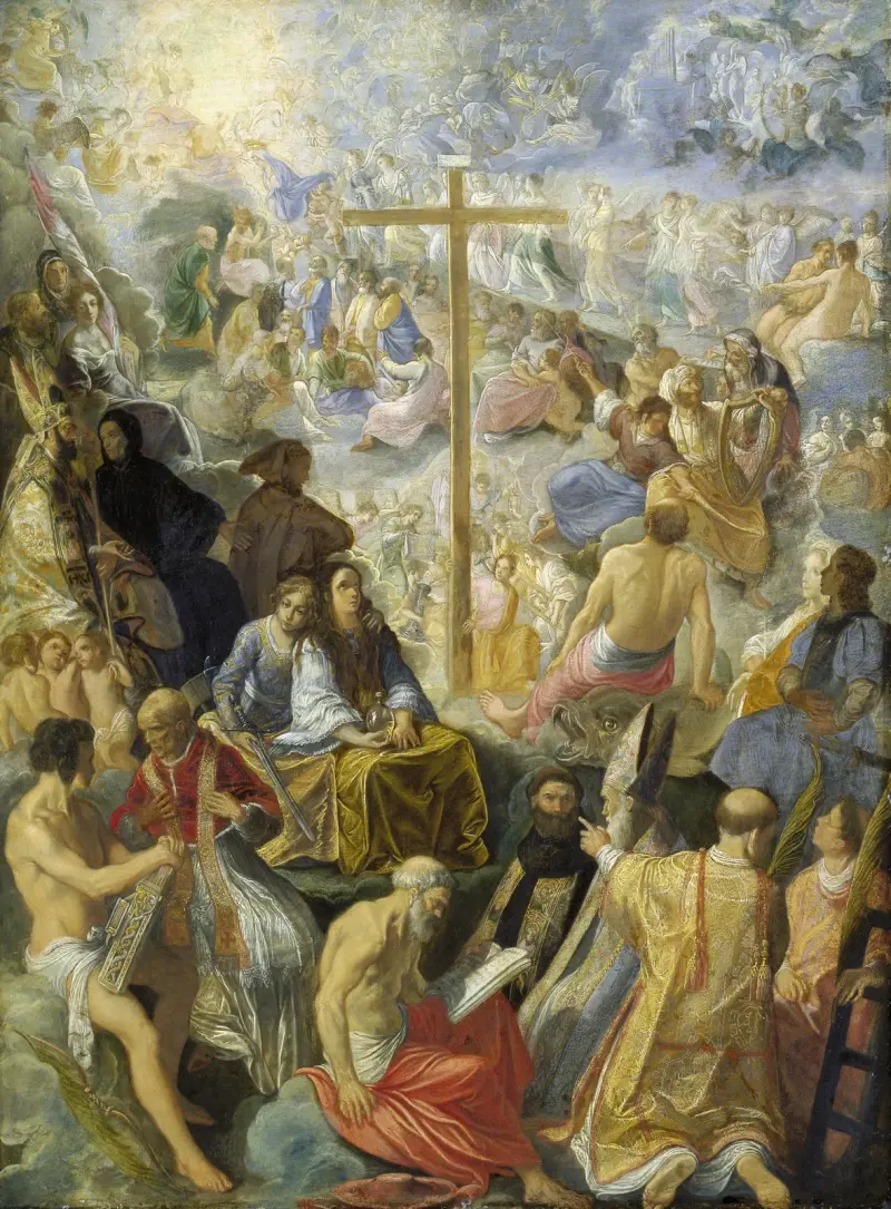 Frankfurts altartavla: Det sanna korsets upphöjelse av Adam Elsheimer