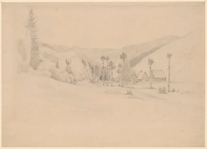 Vy över Sokołowsko, 1850 – nr 2 av Adolf Dressler