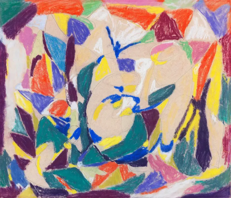 Kompozycja abstrakcyjna, 1931, Adolf Hölzel