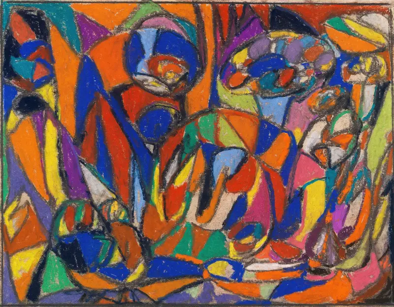 Ohne Titel, 1920 av Adolf Hölzel