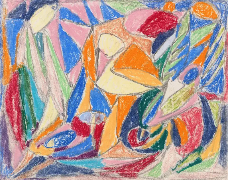 Ohne Titel, 1930 – nr 2 av Adolf Hölzel