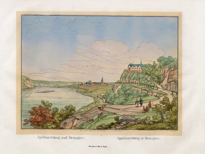 Apollinarisberg vid Remagen av Johann Adolf Lasinsky