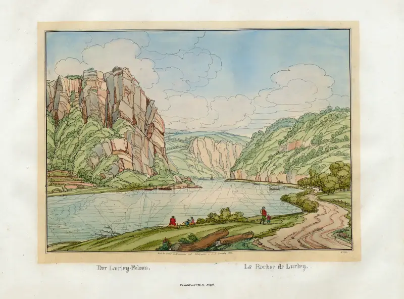 Der Lurleyfelsen von Johann Adolf Lasinsky