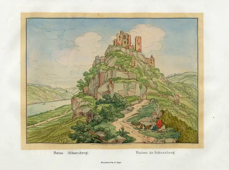 Ruinen von Schönberg von Johann Adolf Lasinsky